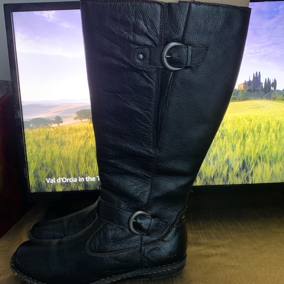 B.O.C Black Knee-High Riding Boots. - Picture 4 of 8